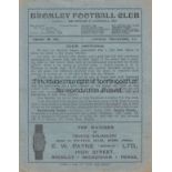 BROMLEY - HAYES 1933 Bromley home programme v Hayes, 9/9/1933, Athenian League, score neatly typed