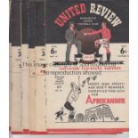 MANCHESTER UNITED 47-8 Nine Manchester United home programmes, 47/8, v Blackburn ( + Cup Final