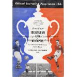 1951 FA CUP SEMI-FINAL Programme for Birmingham City v Blackpool 10/3/1951 at Man. City, very