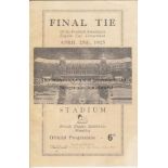 1925 CUP FINAL Official programme, 1925 Cup Final, Cardiff v Sheffield United, replacement covers,