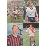 SIGNED GERMAN ARAL1970 CARDS Five signed World Cup Aral cards, Showing Maier, Held, Overath, Weber