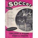EVERTON Two programmes on Everton's tour of North America in 1961 v Bangu 11th June and v Dukla