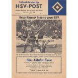 HAMBURG - RANGERS 74 Hamburg home programme v Rangers, 4/3/74. Good