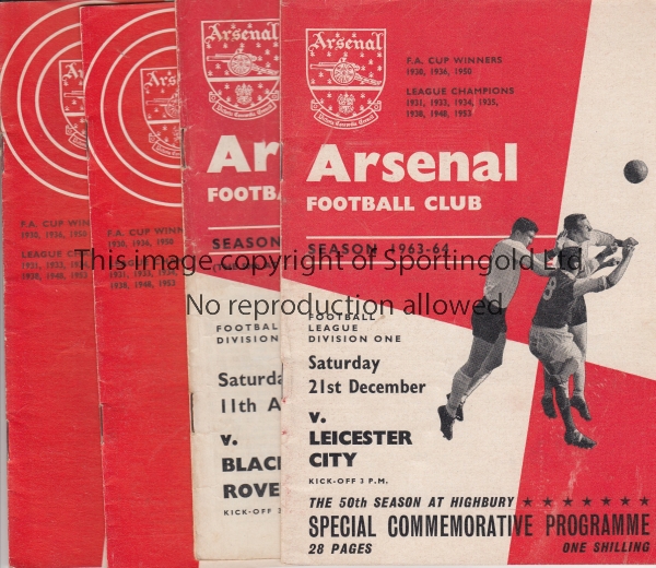 60s PROGRAMMES Collection of 170 x 60s programmes including 18 x Arsenal, 14 x Aston Villa, 10 x