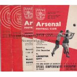 60s PROGRAMMES Collection of 170 x 60s programmes including 18 x Arsenal, 14 x Aston Villa, 10 x
