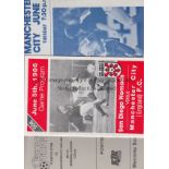 MAN CITY IN USA 1986 Three programmes from games played by Manchester City during their tour of