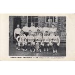 WIMBLEDON FC 1905-1906 Postcard of the Wimbledon FC team with the South London Charity Cup. Good