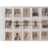 PINNACE FOOTBALL CARDS Eighty one Black Oval Back Collection cards from 1920's issued by Geoffrey