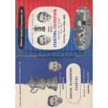 FA CUP SEMIS EVERTON Two FA Cup Semi Final programmes Everton v Liverpool 1950 and Bolton v