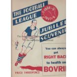 FIRST DIVISION SOUVENIRS Two large format team group booklets. First Division 1936-37 and similar