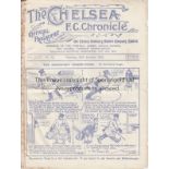 CHELSEA - BIRMINGHAM 1929 Chelsea home programme v Birmingham, 26/1/1929, Cup, tape marks along