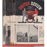 MAN UNITED A collection of 47 Manchester United programmes 35 Homes and 12 Aways 1952-1990. Homes to