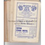 BRIGHTON A collection of the first 10 Brighton home programmes from the 1949/50 season to include