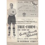 LUTON TOWN V WEST HAM 1952 Programme for the League match at Luton 13/9/1952, slightly creased and