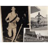 OLYMPICS PHOTOS Collection of press photographs of Olympic gold medallists, Herb Elliott 1960, Peter
