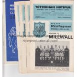 1966/7 FA CUP RUN TO THE FINAL All 14 programmes for Tottenham Hotspur and Chelsea in their FA Cup