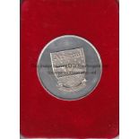 ARSENAL Silver coloured metal medal presented to Reverend Noel Bone an Arsenal Director by the