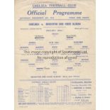 CHELSEA - BRIGHTON 42 Chelsea home programme v Brighton, 5/12/42, slight fold, neat changes. Fair-