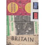 HIBS/ FESTIVAL OF BRITAIN A selection of items pertaining to the Festival of Britain. Programme