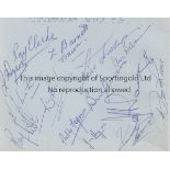 1956 FA CUP FINAL An album page measuring 6” x 4.5”, signed by the 1956 FA Cup Final teams –