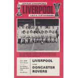 1973/4 FA CUP RUN TO THE FINAL Eighteen programmes for Liverpool and Newcastle United in their FA