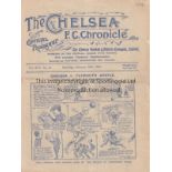 CHELSEA - EVERTON 1921 Chelsea four page home programme v Everton, 26/2/1921, slight fold, pencil
