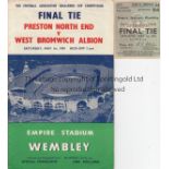 FA CUP FINAL 1954 Official Programme and ticket Preston North End v West Bromwich Albion FA Cup