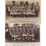 HUDDERSFIELD NORTHERN UNION FC Two black & white team groups for the Rugby club, 1912/13 and 1921,22
