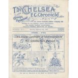 CHELSEA - MIDDLESBRUGH 1922 Chelsea four page home programme v Middlesbrough, 9/9/1922, minor folds,