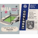 LEAGUE CUP S-F 1964/5 ASTON VILLA V CHELSEA Programmes for both legs. At Villa 20/1/65 and at