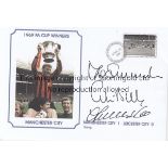 MANCHESTER CITY 1969 A Commemorative cover depicting the 1969 FA Cup Final, signed to the front by