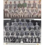 FOOTBALL AUTOGRAPHS 1960s Four magazine team group cut out pictures, all signed, 1960s, West Brom (