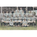 BRIGHTON & HOVE ALBION 1908-09 Postcard, Brighton, 1908-09, players named, colour photo, published