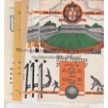 AT MOLINEUX Six programmes issued for games at Molineux, Football League v Irish League 24/9/52, (