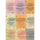 WOLVES CUP 60s Nine Wolves home match tickets for FA Cup games in the 60s , v Huddersfield 61,