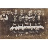 ACCRINGTON STANLEY 1907-1908 Postcard, Accrington Stanley team group, 1907-1908, slight creasing