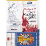 ENGLAND 1966 AUTOGRAPHS Two menus relating to the 1966 World Cup. The Boys of '66 28/3/2001 at The