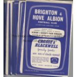 BRIGHTON A collection of 26 Brighton home programmes (complete set) from the 1955/56 season to