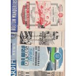 MANCHESTER CITY 55-6 Eighteen Manchester City away programmes 55/6, includes games at Liverpool (