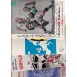 EUROPEAN CUP FINAL PROGRAMMES Fourteen programmes 1959 - 1979 including 1959 with 2 punched holes,