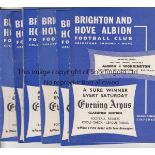 BRIGHTON !00 Brighton home programmes, all 60s from 59/60 onwards , includes v Liverpool 59/60,