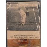 CRICKET Two sided Cricket Flicker book from the 1930's.Tape at base with tears/folds. Fair