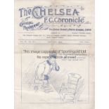 CHELSEA - CHESTERFIELD 1907 Chelsea home programme v Chesterfield, 6/4/1907, Chelsea second