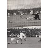 REAL MADRID - RHEIMS Four press photographs from a game between Real Madrid and Rheims in France