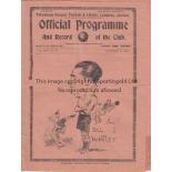 TOTTENHAM - CHESTERFIELD 1932 Tottenham home programme v Chesterfield, 19/11/1932, minor fold,