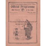 TOTTENHAM - QPR 1928 Tottenham Reserves home programme v QPR Reserves, 29/12/1928, London