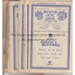 BRIGHTON A collection of 15 Brighton home programmes from the 1953/54 season to include v Ipswich,