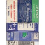 WOLVES AWAY - CUP Ten Wolves away Cup programmes, 40s and 50s, 45/6 at Charlton (grubby), 48/9