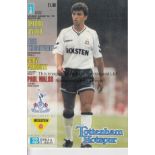 1990/1 FA CUP RUN TO THE FINAL Fourteen programmes for Tottenham Hotspur and Nottingham Forest in