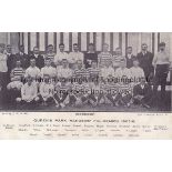 QPR 1905-1906 Postcard, Queen's Park Rangers, 1905-1906, team group, players named, photo by J.W.